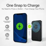 BATERÍA EXTERNA MAGNÉTICA MS5 DE 5000MAH DE ALUMINIO ARGPB1160